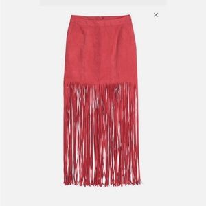 H&M Coachella Collection Fringed Skirt